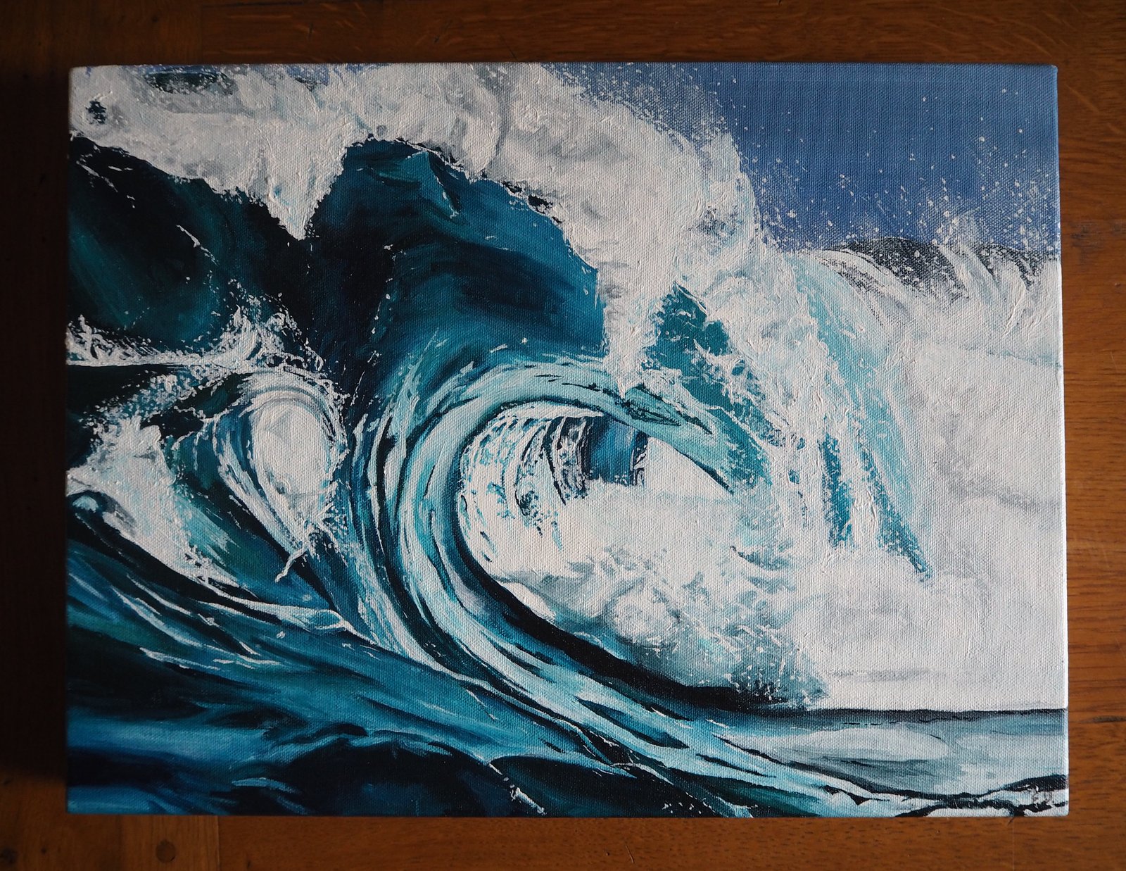 Eye of the Kraken' - 12x16inch - Acrylic Painting | salt + stone